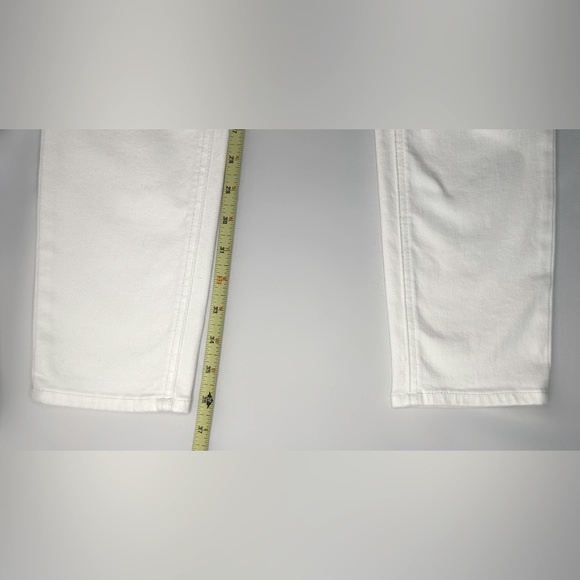 Dolce & Gabbana White/Gold Pineapple-Pocket Skinny Jeans, Size US 8 / IT 42 - Picture 7 of 14